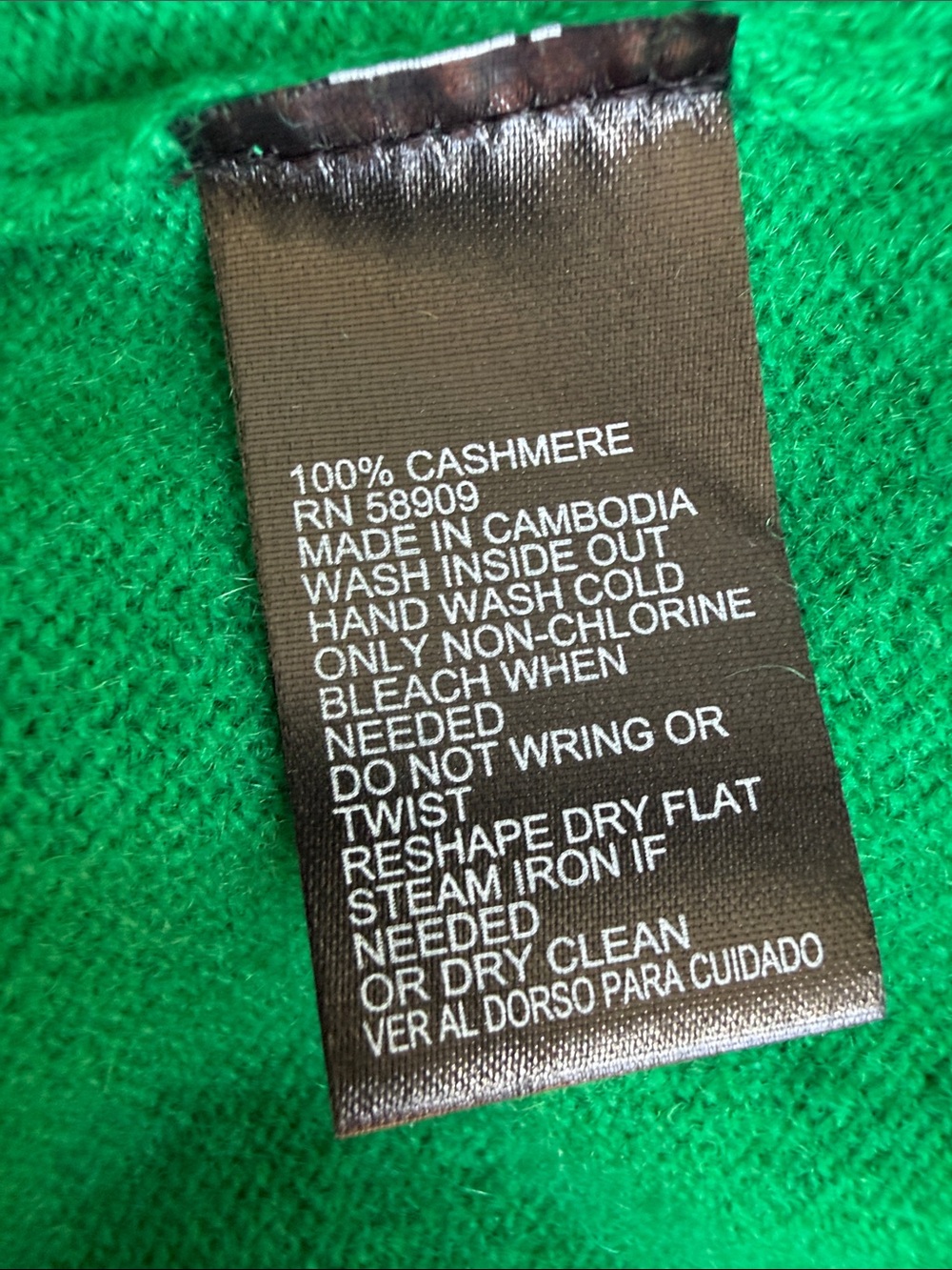 Antonio Melani NWT 100% Cashmere Crewneck Sweater Green Size S - Picture 5 of 6
